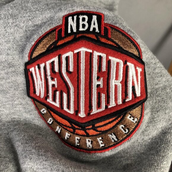 San Antonio Spurs Sweatpants Mens XL Gray NBA Basketball Mitchell & Ness 50th - Picture 10 of 16